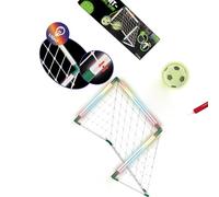 Portería de fútbol portátil con Luces LED para Juegos nocturnos y diversión Aire Equipo de Entrenamiento de fútbol Estable con Luces Brillantes y Juegos grupales