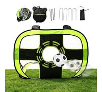 Portería de fútbol portátil | Juego de objetivos de precisión portátil plegable, juego de red de portería de fútbol | para práctica de fútbol al aire libre, hogar, patio, puerta de campo, niños