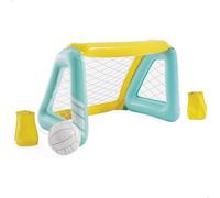 Intex Portería Hinchable acuática, 124x84x76 cm, Incluye balón Hinchable, 2 Bolsas estabilizadoras, Vinilo Resistente, Uso Exterior, Juego Piscina para niños +6 años, Parche de reparación (58507)