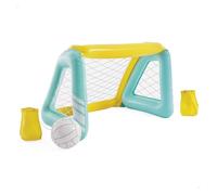 Intex Portería Hinchable acuática, 124x84x76 cm, Incluye balón Hinchable, 2 Bolsas estabilizadoras, Vinilo Resistente, Uso Exterior, Juego Piscina para niños +6 años, Parche de reparación (58507)