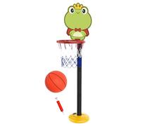 Porterías de Baloncesto portátiles, Soporte de Baloncesto para niños,Aro de portátil - de educación temprana Ajustable en Altura de Dibujos Animados para Juegos en Interiores y