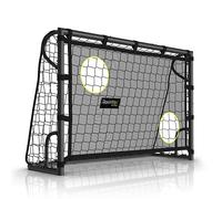 Porterías de fútbol Racetex para jardín Infantil [con Pared DE Tiro] - Portería de fútbol para niños y Adultos, Robusta y Resistente, con Marco Frontal de Acero y Red de fútbol Impermeable