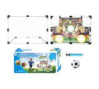 Porterías de para niños, Juego de 3 Deportes de de Altura Ajustable, portería de Entrenamiento de portátil para práctica, Ejercicio, Patio al Aire Libre, área de Juegos, Sala de e