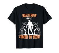 Portero de día Zombie de Noche Divertido Halloween Espeluznante Camiseta