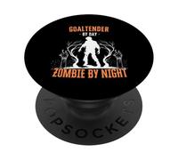 Portero de día Zombie de Noche Divertido Halloween Espeluznante PopSockets PopGrip Adhesivo