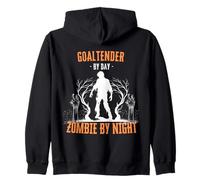 Portero de día Zombie de Noche Divertido Halloween Espeluznante Sudadera con Capucha