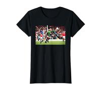 Portero de fútbol del Manchester United Peter Schmeichel Camiseta, Mujer, Negro, L