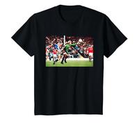 Portero de fútbol del Manchester United Peter Schmeichel Camiseta, Niños, Negro, 12 años