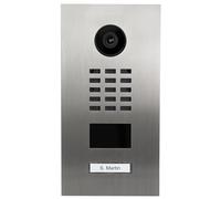 Portero de vídeo IP WiFi D2101V V2 - Portero de vídeo con 1 Timbre Lector de Placa RFID - Controla el Acceso a tu casa para Varias Personas - Apertura Puerta - Accesorios incluidos - INOX - Doorbird