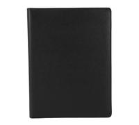 Portfolio Folder Small A4 Clipboard with Cover Writing Pad Notepad Legal Pad Holder 323x251mm Black Durable PU Leather Storage for Meetings Business Travel
