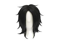 Portgas D. Ace Short Black Wig Heat Resistant Synthetic Hair Cosplay Wigs + Wig Cap