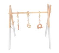Pórtico de Despertar de Madera para bebé, Gimnasio de Actividades con Deportivo, sin Olor, Ideal para niños de 3 Meses y más, de Madera Natural
