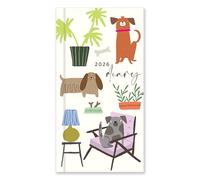 Portico Designs Ltd Diario delgado 2026 Caroline Gardner Dogs