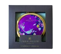 Portico Designs Sara Miller - Espejo Compacto con diseño de pájaros, Color Morado