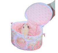 Portieras De Transporte De Hámster - 20x14x14cm CAGA POTA POTA Portable | Pequeño Portador De Animales | Bolsa Portadora De Hámster Impermeable, Jaula con Correa De Hombro Ajustable para Conej