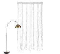 Portiere - Crystal Curtain for Partitions | Ornate Scenery Fringe Cord with Shimmering Orbs & Vertical Screen Trim for Kitchen, Wardrobe, Apartment and Nursery