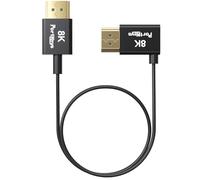 Portkeys Cable HDMI Ultra-delgado, Coaxial de 10 Núcleos, Diámetro 2,4 mm, Mapeo Completo 19 PIN, 8K@60Hz 4K@120Hz, HDMI A-A de Alta Velocidad para Monitor de Cámara, TV, PC y Gaming (Cable 30cm)