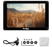Portkeys HS8 Monitor de Cámara 8" Conversión Cruzada 3G-SDI & HDMI 4K, 10-bit 100% Rec.709 1100nits Salida 3D LUT, Alimentación Passthrough, Doble NP-F Hot-Swap, Carcasa de Aluminio, VESA Mount