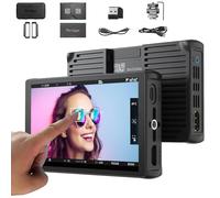 Portkeys Monitor de campo de cámara LH5C de 5.4 pulgadas, control con cable para un funcionamiento confiable, pantalla táctil HD de 800 nits para Sony FX3/FX6, Cano n R5/R6, Panasoni c GH5/GH6, etc