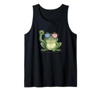 Portland Frog Subtle Protest on NO Kings Day Camiseta sin Mangas