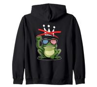 Portland Frog Subtle Protest on NO Kings Day Sudadera con Capucha