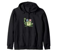 Portland Frog Subtle Protest on NO Kings Day Sudadera con Capucha