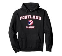 Portland Maine (Maine) Sudadera con Capucha