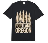 Portland Oregon Pine Tree Naturaleza Viajes Diseño Comfort Colors Adult Heavyweight T-Shirt