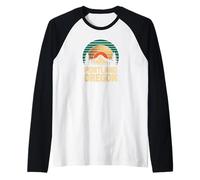 Portland Oregon Retro Sunset Mountain Travel Design Tees Camiseta Manga Raglan