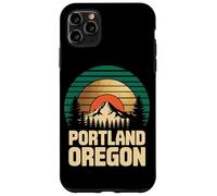 Portland Oregon Retro Sunset Mountain Travel Design Tees Carcasa para iPhone 11 Pro MAX