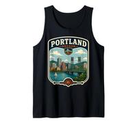 Portland Oregon Vacaciones a Portland Familia Viaje Coincidente Camiseta sin Mangas