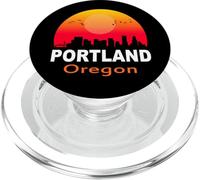 Portland Oregon Vintage Retro Sunset City State USA PopSockets PopGrip para MagSafe