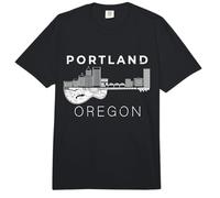Portland Souvenir Hombres Oregon Lover Music Guitar Comfort Colors Adult Heavyweight T-Shirt