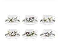 Portmeirion Botanic GardenTradtional Shape - Juego de 6 tazas y salsas