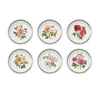 Portmeirion Botanic Roses - Juego de 6 platos de postre (decorados surtidos)