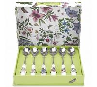 Portmeirion Cuchara de té de 6 Piezas, Porcelana, Multicolor, 16 x 1.5 x 1 cm