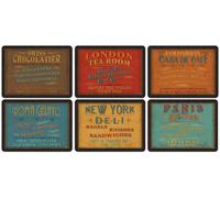 Portmeirion Home & Gifts Pimpernel - Manteles Individuales (6 Unidades, 30,5 x 23 cm)