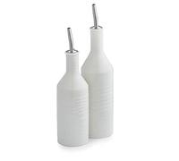 Portmeirion Home & Gifts Sophie Conran Juego de rociadores de Aceite y vinagre, Porcelana (Blanco, 7 x 7 x 26,5 cm)