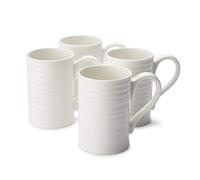 Portmeirion Home & Gifts Sophie Conran Taza alta blanca, juego de 4 (blanco, 12 onzas)