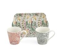 Portmeirion Home & Gifts Spode Morris & Co Designs - Juego de tazas y bandeja, multicolor (X0011659175)