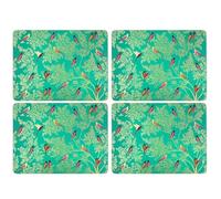 Portmeirion Pimpernel Sara Miller Chelsea Green Birds - Juego de 4 alfombrillas grandes