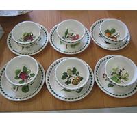 PORTMEIRION SET 12 PEZZI POMONA ( 6 COPPETTE cm 13 + 6 PIATTINI DOLCE 18cm)