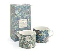 Portmeirion Spode Morris & Co Juego de 2 tazas con diseño de picapelos y algas marinas