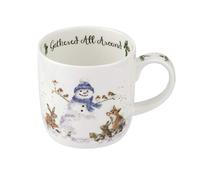 Portmeirion Wrendale Designs - Taza (0,3 L), diseño de muñeco de nieve