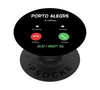 Porto Alegre está Llamando y Debo IR a Brasil de Viaje PopSockets PopGrip Adhesivo