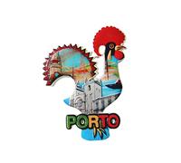 Porto Portugal - Imán 3D para nevera, regalo de recuerdo, resina hecha a mano, imán Porto para nevera, colección de decoración para el hogar y la cocina