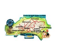 Porto Santo Madeira Portugal - Imán para nevera, recuerdo de viaje, 3D, decoración magnética para nevera, colección artesanal pintada a mano