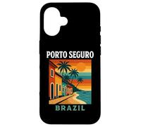 Porto Seguro Brasil Costa Bahiana Vintage Viajes Brasileño Carcasa para iPhone 16