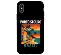 Porto Seguro Brasil Costa Bahiana Vintage Viajes Brasileño Carcasa para iPhone X/XS