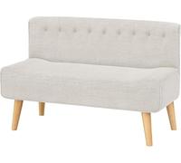 PortoAlegre Sofá doble 04 - Cómodo sofá de 2 plazas de tela, espuma y madera contrachapada: ideal para relajarse, acurrucarse y maratón de serie